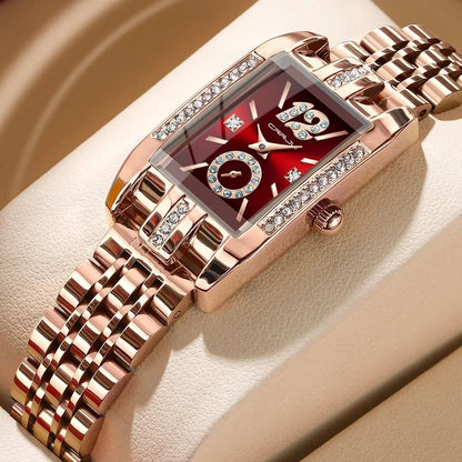 CRRJU LADIES RHINESTONE WATCH