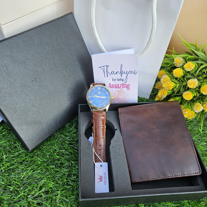 Valentines watch and wallet gents gift set.